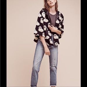 Eva Franco Hooded Lamb Cape Xs small. NWT